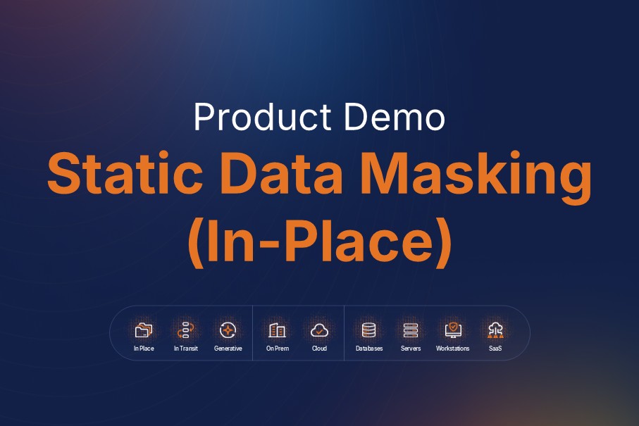 Static Data Masking (In-place)